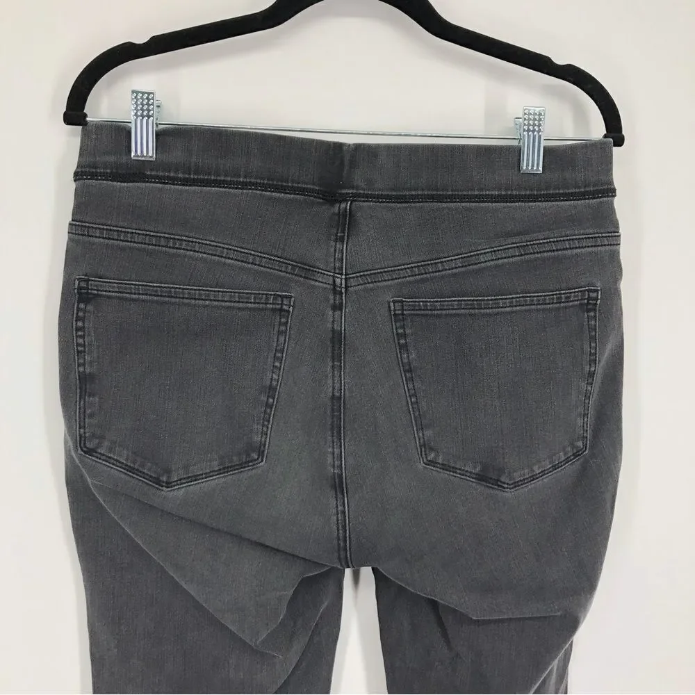 J. Crew Jeans Womens 30 Pull On Skinny Gray Black Stretch‎ Ankle